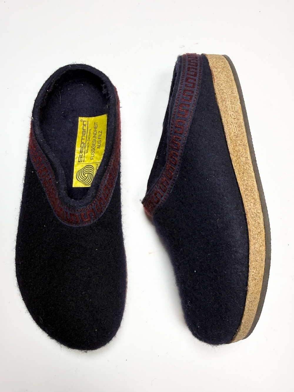 Stegmann original 108 wool clogs S-623 Sz 7.5